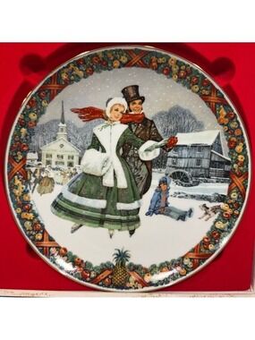 Royal Windsor Christmas Carol Collection Plate 1984 Jack Woodson